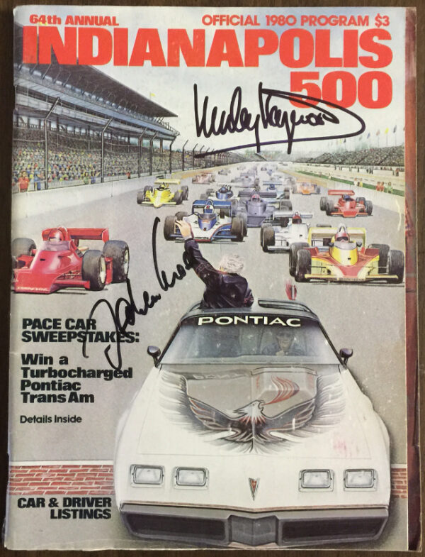 1980 Indianapolis 500 Program Signed by Haywood & Mass