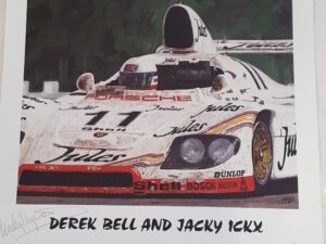 1981 Le Mans Poster - 6 Autographs