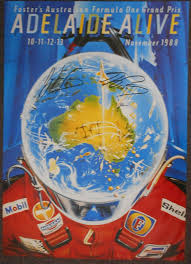 Australia Grand Prix Poster Signed by Senna & | Auto Art