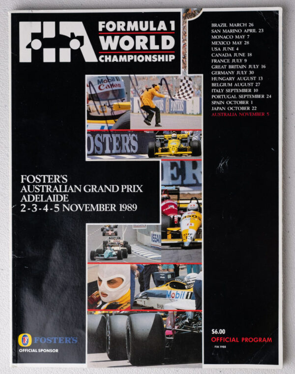 1989 Australian GP Program