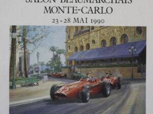 1990 Hotel de Paris Signed by Fangio - Alan Fearnley