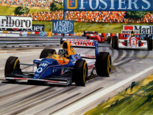 76 To Go Damon Hill Print