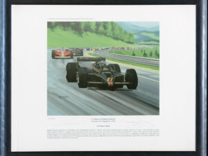 A Tribute To Ronnie Peterson Framed Print Signed by Andretti & Fittipaldi - Simon Ward