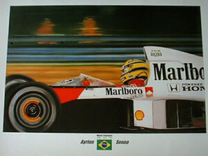 Ayrton Senna Print by Zsolt Nagy