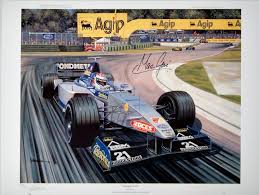 Minardi Ford Signed by Marc Gene - Roger Warrick