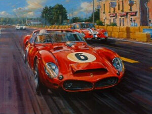 Poster Mulsanne Shadows Le Mans 1962 Nicholas Watts