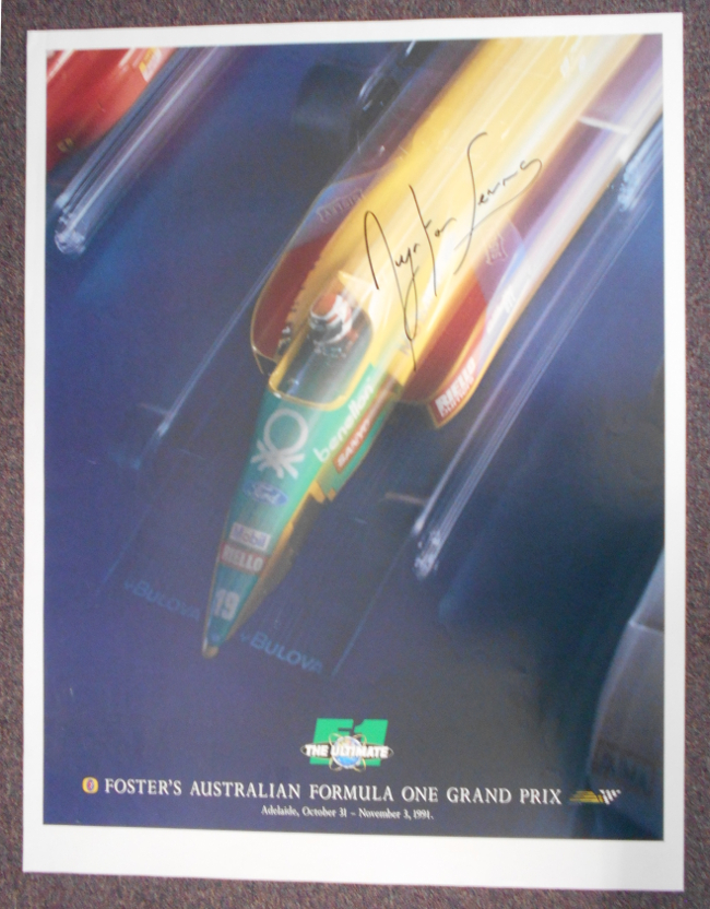 Official Grand Prix Signed by Senna Freck's Auto Art