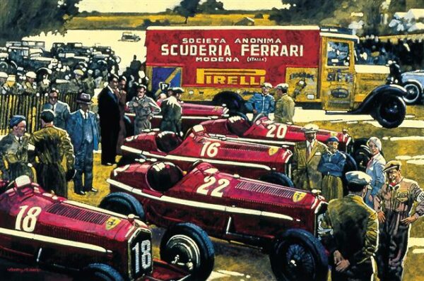 Scuderia Ferrari Print by Barry Rowe