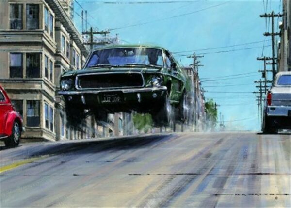 Bullitt Gives Chase Steve McQueen Print