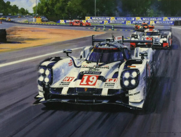 Porsche Print Le Mans 2015 Record Win