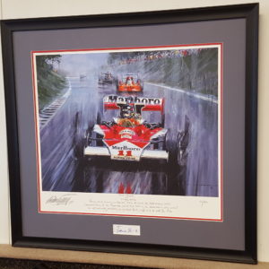 James Hunt signed autograph prinr photo Motor Sport Formula 1 Framed #11 
