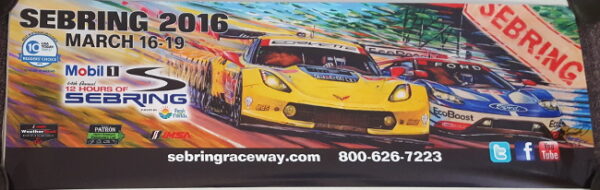 Sebring 2016 Banner Poster - Roger Warrick