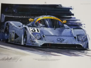 Schumacher at LeMans 1991 Print