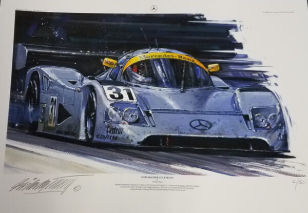 Schumacher at LeMans 1991 Print