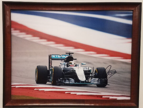 Lewis Hamilton Autographed Photo 5