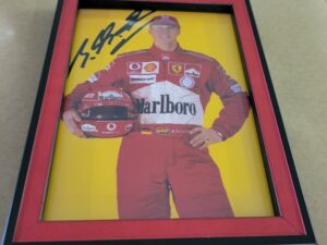 Michael Schumacher Autographed Framed Photo