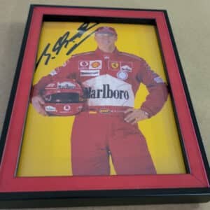 Michael Schumacher Autographed Framed Photo