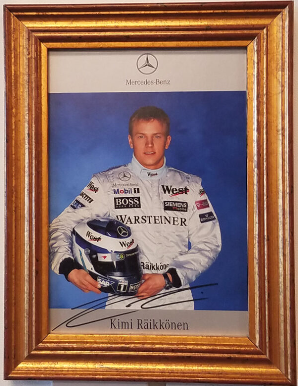 Photo Car Racing Kimi Raikonnen Framed