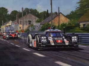 Hybrids on Mulsanne LeMans Nicholas Watts Print