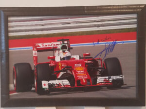 Sebastian Vettel Autographed Formula 1 Photo