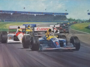 Mansell British Victory by Alan Fearnley