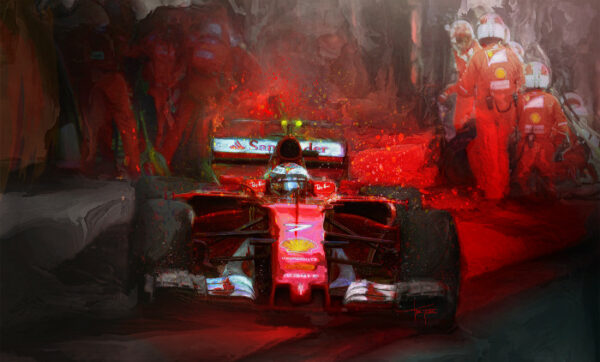 I Know What I'm Doing - Kimi Raikkonen Print by Alan Greene