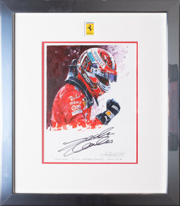 Charles Leclerc First Win Painting