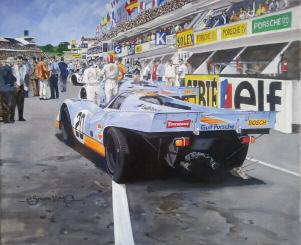 Gulf Porsche 917 Painting - Simon Ward