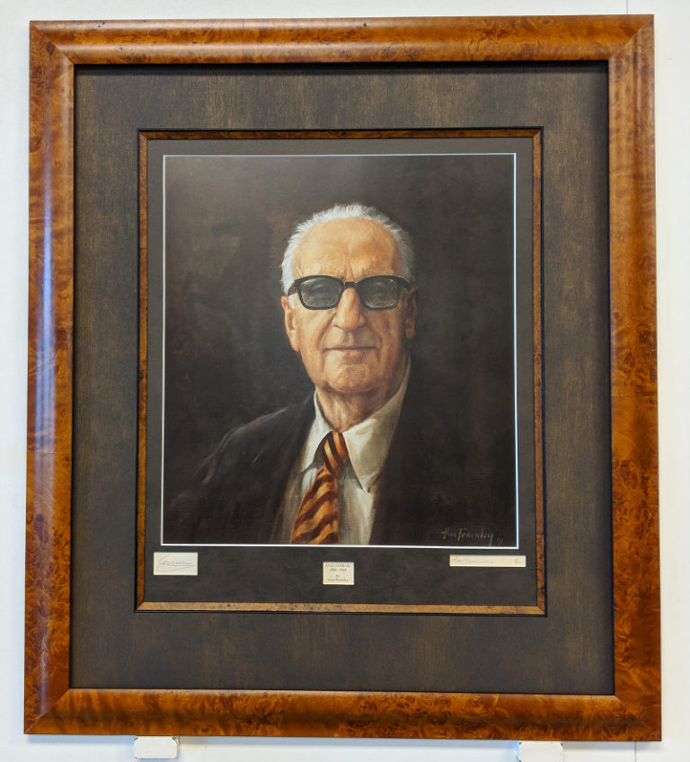 Autographed Enzo Ferrari Portrait Framed Print Freck's Auto Art
