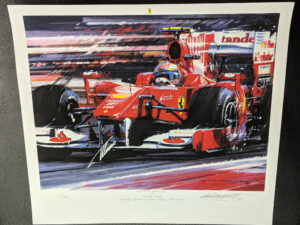 Alonso's Ferrari 2010 F10 Autographed