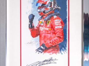 Charles Leclerc First Victory Autographed Painting