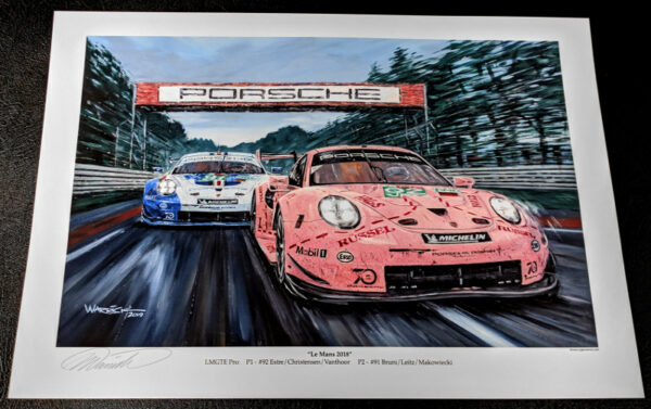 LeMans 2018 Pink Pig - Rothmans Retro - Roger Warrick