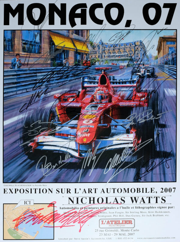 Monaco 07 Autographed Poster by Nicholas Watts