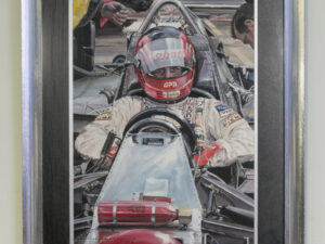 Gilles Villeneuve Painting Framed - Nicholas Watts