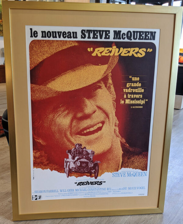 Steve McQueen Reivers Framed Poster