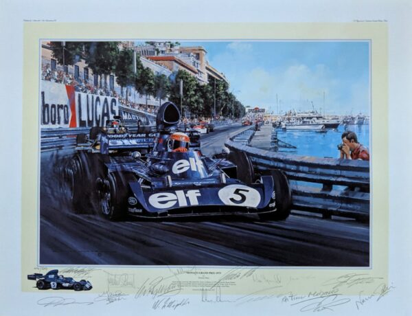 Monaco GP 1973 14 Signatures - Nicholas Watts