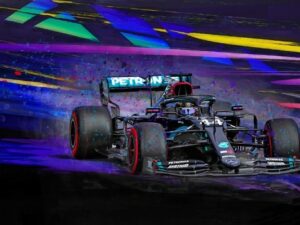 Black Magic - Lewis Hamilton by Alan Greene