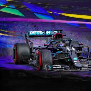 Black Magic - Lewis Hamilton by Alan Greene