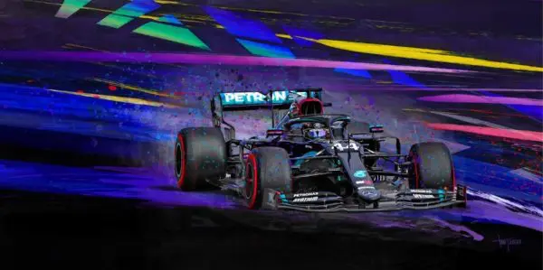 Black Magic - Lewis Hamilton by Alan Greene