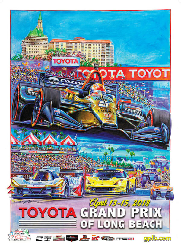 Long Beach GP 2018 Poster - Hector Cademartori