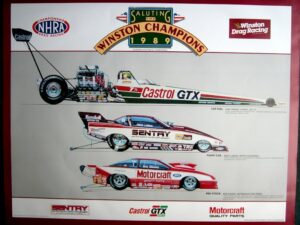 NHRA Champions 1989 Poster - Hector Cademartori