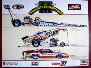 NHRA Champions 1991 Poster - Hector Cademartori