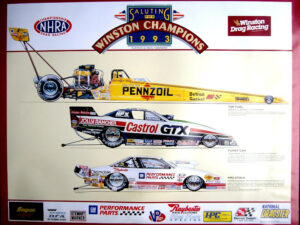 NHRA Champions 1993 Poster - Hector Cademartori