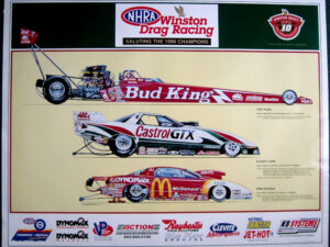 NHRA Champions 1996 Poster - Hector Cademartori