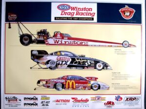 NHRA Champions 1997 Poster - Hector Cademartori