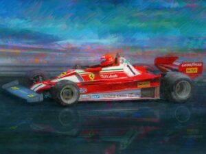 Track Rat Niki Lauda Print - Alan Greene