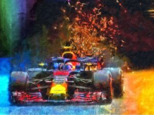 Max Verstappen Orange Crush - Alan Greene