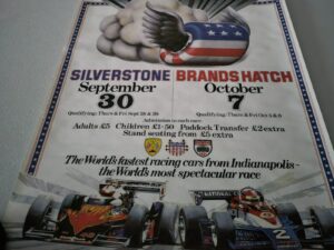 The Indy Cars are Coming Brands Hatch Silverstone Poster