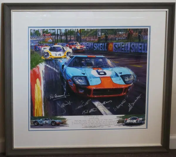 Blue Thunder LeMans 1969 Framed - Nicholas Watts