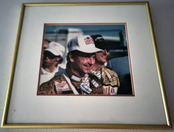 Brilliant Bob Wollek at Daytona Autographed Framed Photo